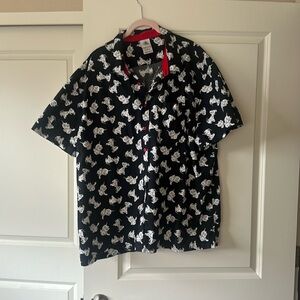 Disney parks 101 Dalmatian woven shirt new xxl men